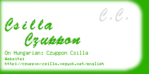 csilla czuppon business card